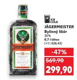 Kaufland JÄGERMEISTER Bylinný likér nabídka