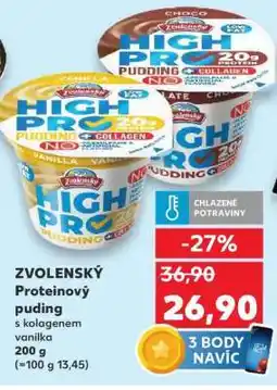Kaufland ZVOLENSKÝ Proteinový puding nabídka