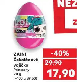 Kaufland ZAINI Čokoládové vajíčko nabídka
