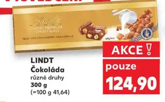 Kaufland LINDT Čokoláda nabídka