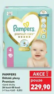 Kaufland PAMPERS Dětské pleny Premium nabídka