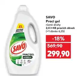 Kaufland Savo Prací gel nabídka