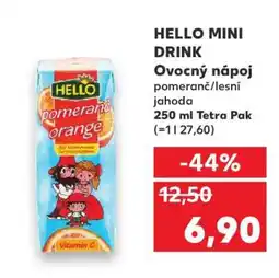 Kaufland HELLO MINI DRINK nabídka