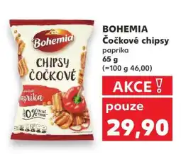 Kaufland BOHEMIA Čočkové chipsy paprika nabídka