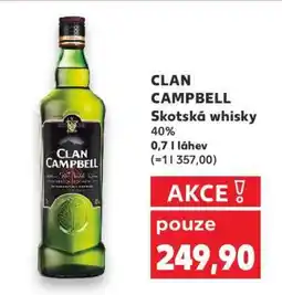 Kaufland CLAN CAMPBELL Skotská whisky nabídka