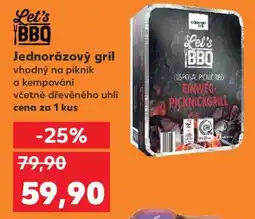 Kaufland Jednorázový gril nabídka
