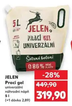 Kaufland Jelen prací gel nabídka