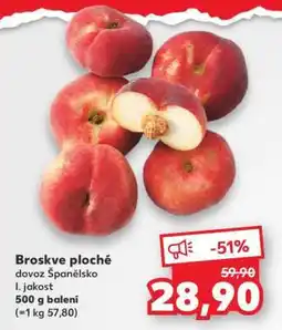 Kaufland Broskve ploché nabídka