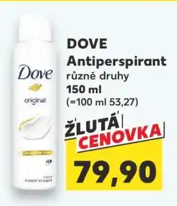 Kaufland Dove antiperspirant nabídka