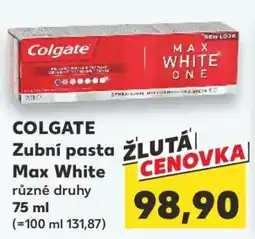 Kaufland COLGATE Zubní pasta Max White nabídka