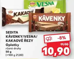 Kaufland SEDITA KÁVENKY/VESNA/ KAKAOVÉ ŘEZY nabídka