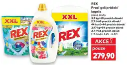 Kaufland REX Prací gel/ prášek/kapsle nabídka