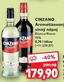 Kaufland CINZANO Aromatizovaný vinný nápoj nabídka