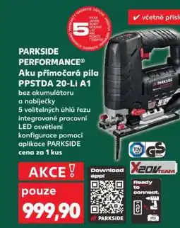 Kaufland PARKSIDE PERFORMANCE Aku přímočará pila PPSTDA 20-Li A1 nabídka