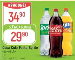 Globus Coca-Cola, Fanta, Sprite nabídka