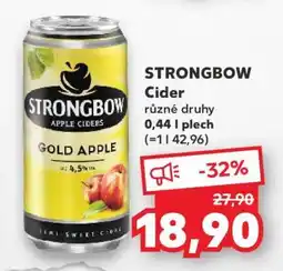 Kaufland Strongbow cider nabídka