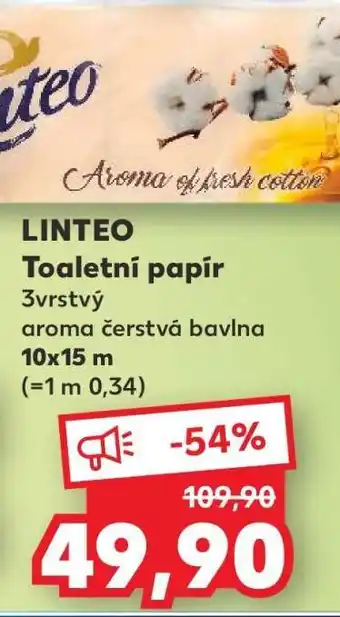 Kaufland Linteo toaletní papír nabídka