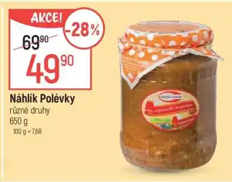 Globus Náhlík Polévky nabídka