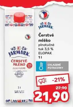 Kaufland Čerstvé mléko Jarmark nabídka