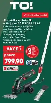 Kaufland Aku nůžky na trávník a živý plot 20 V PGSA 12 A1 nabídka