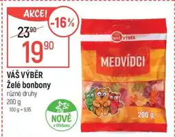 Globus VÁŠ VÝBĚR Želé bonbony nabídka