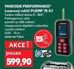 Kaufland PARKSIDE PERFORMANCE Laserový měřič PLEMP 75 A1 nabídka