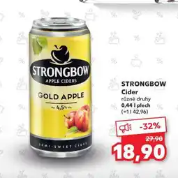 Kaufland Strongbow cider nabídka