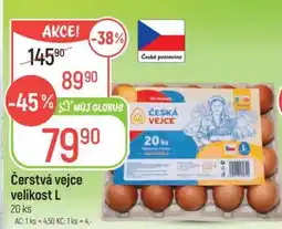 Globus Čerstvá vejce velikost L nabídka