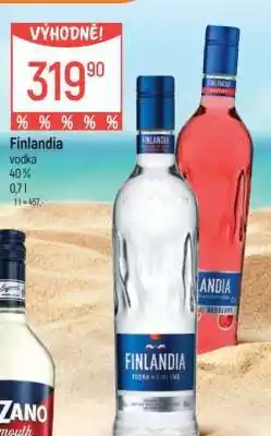 Globus Finlandia Vodka nabídka