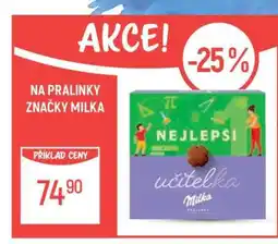 Globus Pralinky značky Milka nabídka