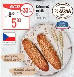 Globus Celozrnný rohlík nabídka