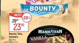 Globus Bounty, Twix, Snickers nabídka