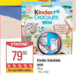 Globus KINDER ČOKOLÁDA MINI nabídka