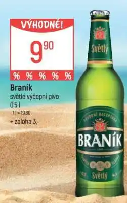 Globus Braník světlé výčepní pivo 0,5 l nabídka