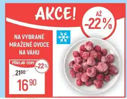 Globus Vybrané mražené ovoce na váhu nabídka