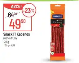 Globus SNACK IT Kabanos nabídka