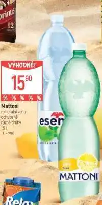 Globus Mattoni minerální voda nabídka
