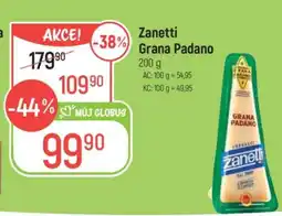 Globus Zanetti Grana Padano nabídka