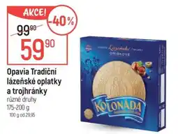Globus Opavia Tradiční lázeňské oplatky a trojhránky nabídka