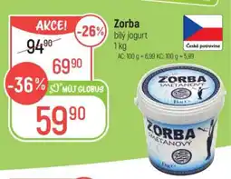 Globus Zorba bílý jogurt nabídka
