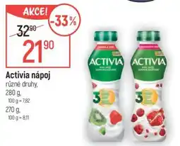 Globus Activia nápoj nabídka