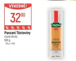 Globus Panzani Těstoviny nabídka