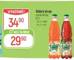 Globus Dobrý Sirup nabídka