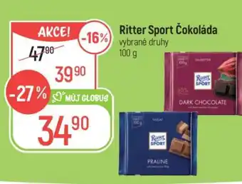 Globus Ritter Sport čokoláda nabídka