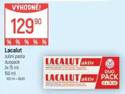 Globus Lacalut zubní pasta duopack nabídka