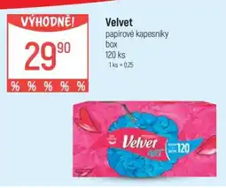 Globus VELVET Papírové kapesníky nabídka