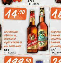 Terno Pivo radegast ryze hořká 12 nabídka