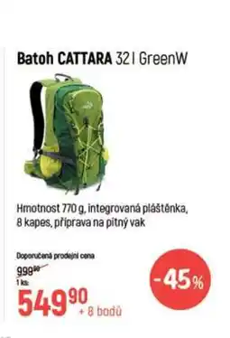 Globus Batoh CATTARA 32 l GreenW nabídka