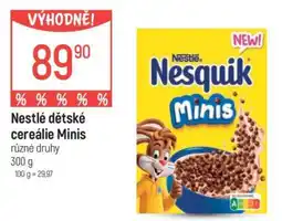 Globus Nestlé Dětské cereálie minis nabídka
