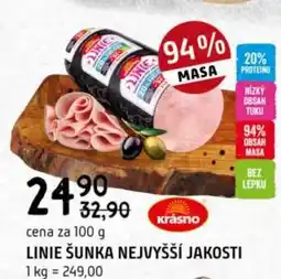 Terno Linie šunka nejvyšší jakosti nabídka